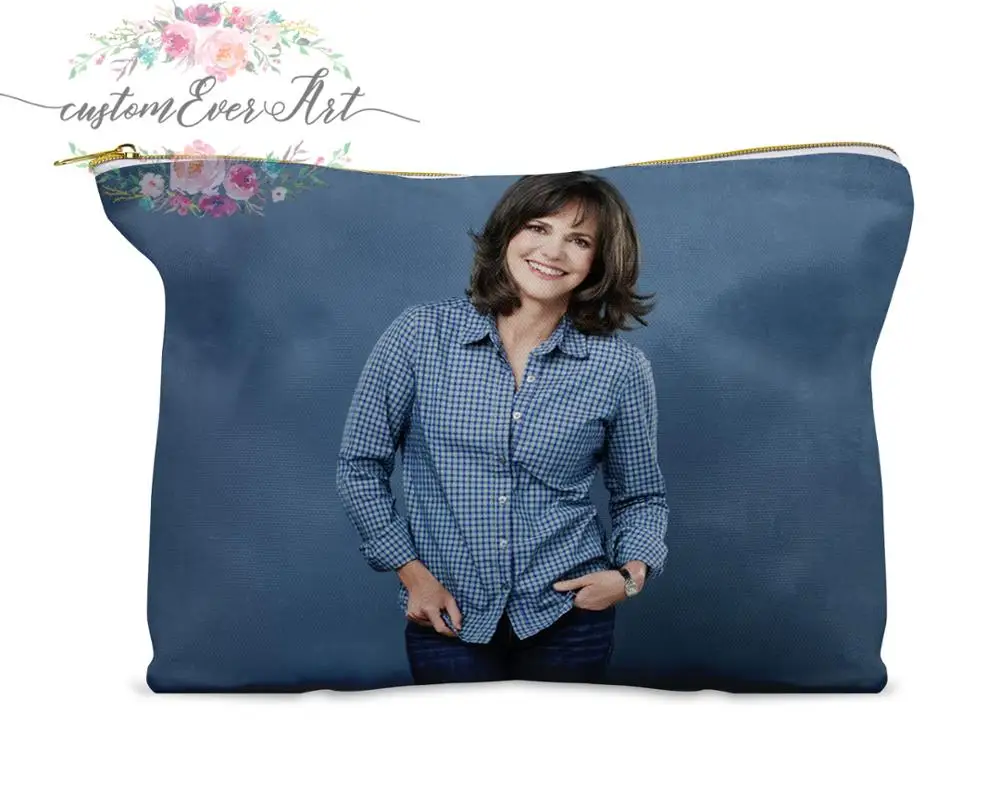 

Sally Field cosmetic bag personalized small makeup bag funny makeup organizer toiletry bag zipper pouch