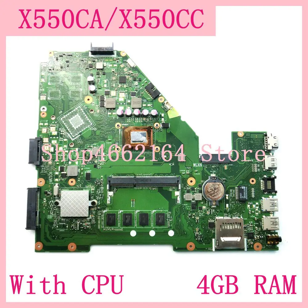 X550CA с 2117CPU 4G RAM материнская плата для ASUS X550CC R510C Y581C X550C X550CL ноутбука Материнская