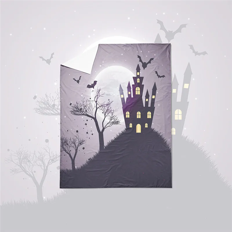 Комплект постельного белья с рисунком кошмара на Хэллоуин|Пододеяльник| |