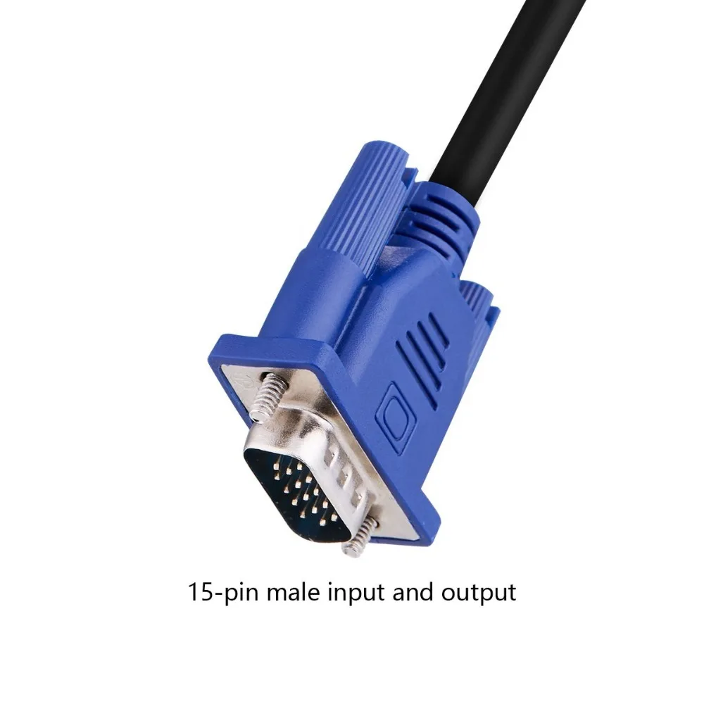 Коаксиальный видеокабель GREATLINK VGA SVGA HD15 Папа-папа с разъемами ферритовыми