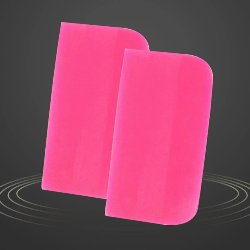

10*5.5cm Pink Scraper Soft Rubber Squeegee Tint Tools Glass Water Wiper Car Styling Sticker Window Film Car Accessories