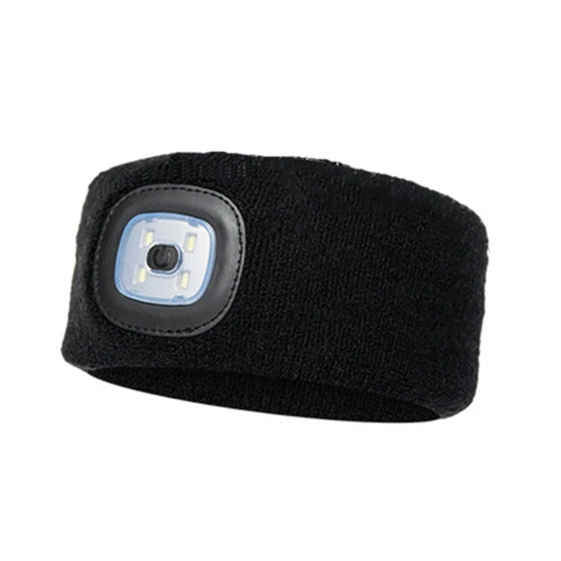 

Strong LED Head Light Unisex Turban with Torch Knitted Baggy Sports Headband