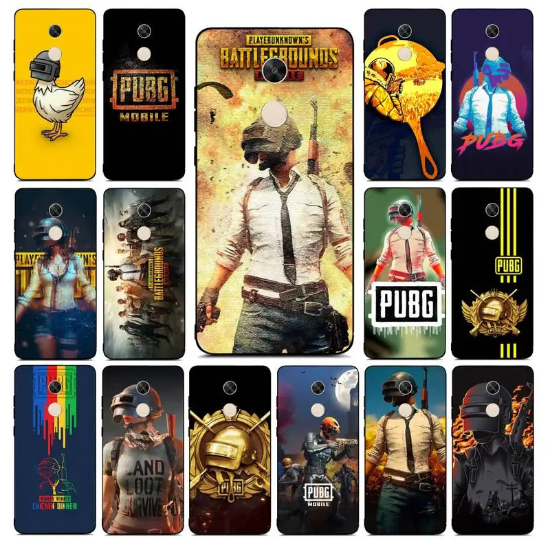 Чехол для телефона YNDFCNB PUBG Game Art случай RedMi Примечание 4 5 7 8 9 pro 8T 5A 4X | Мобильные