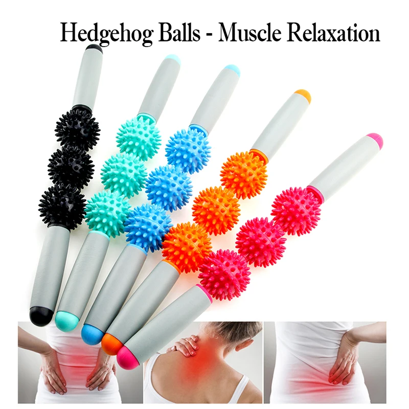 Тренажерный зал массажный ролик для мышц палка Для Йоги массаж тела Расслабление