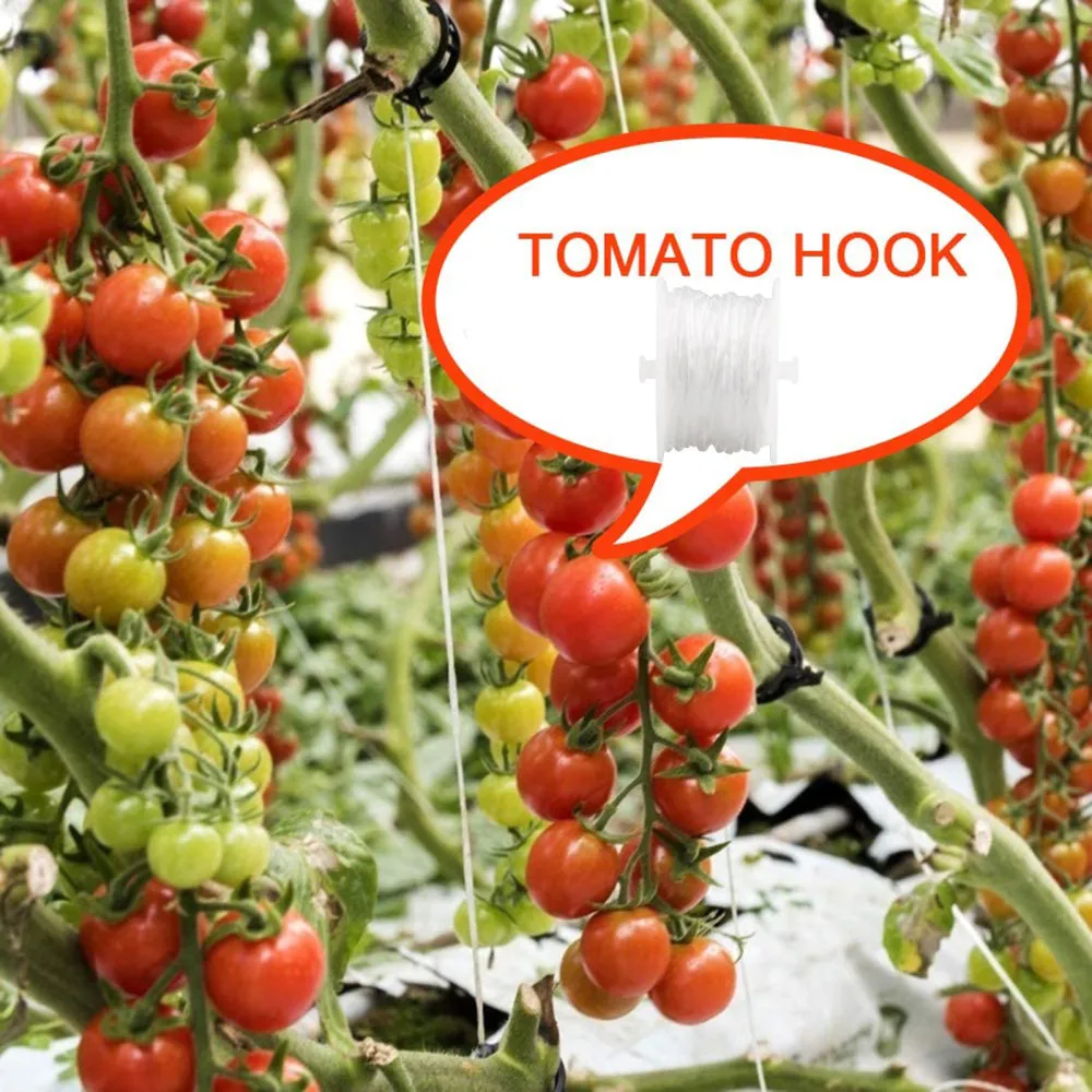 

Tomato Trellis Roller Hook Heat Resistant Garden 15M Accessories Weather-resistant Greenhouse Plant Supports