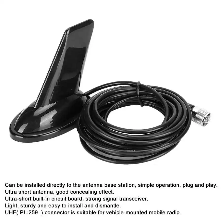 Передатчик Аудио приемник Sharkfin автомобильный трансивер UHF/VHF двойной 144/430 МГц