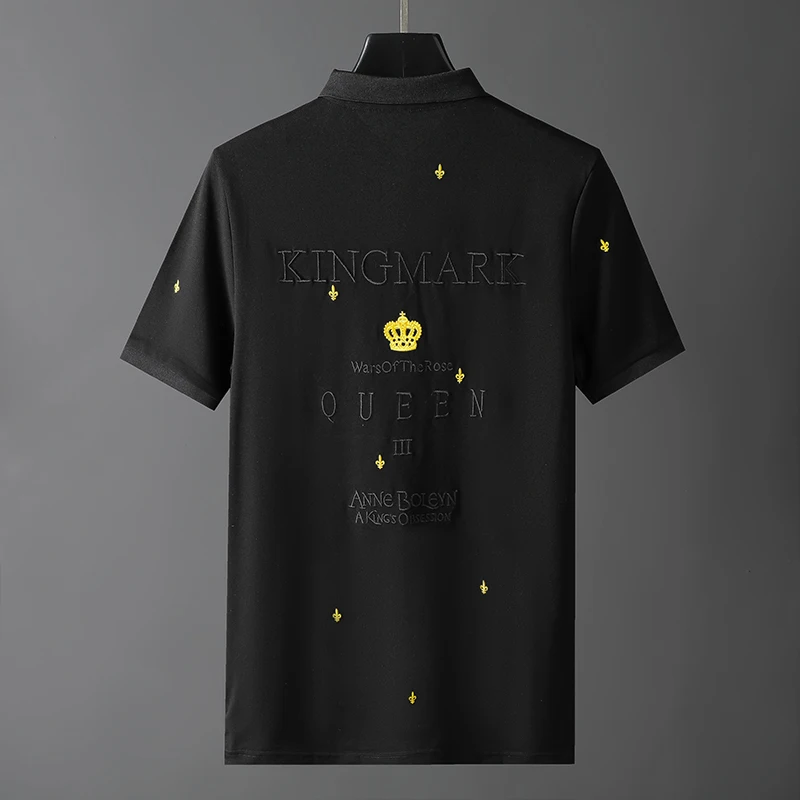 

Polo Shirt Men Short Sleeve Spring Summer Leisure Business Embroidery Cotton Shirts Comfortable Size M L XL XXL XXXL