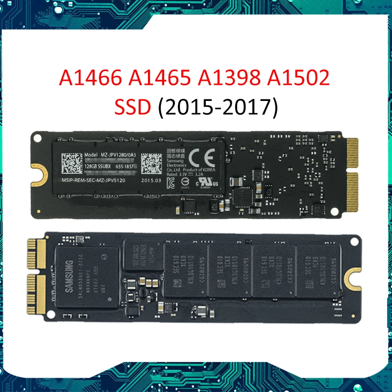 Новый MZ-JPV128S/0A4 SSD 128 ГБ для MacBook Air Pro Retina A1466 A1465 A1398 A1502 2015-2018 128G | Компьютеры и офис