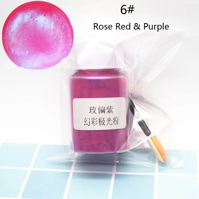 

Aurora Pearl Pigment Powder Mica Pearlescent Colorants Resin Dye Jewelry Making
