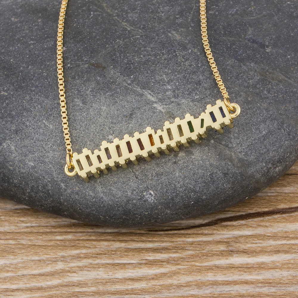 Лидер продаж ожерелье из меди с цирконом и радугой Разноцветные Подвески в виде