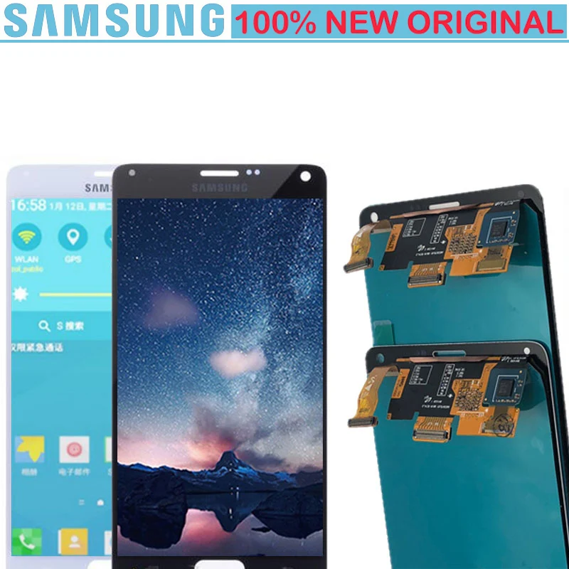 5 7 ''новый оригинальный дисплей для SAMSUNG Galaxy Note 4 N910 Note4 N910C N910F N910A ЖК Replacent