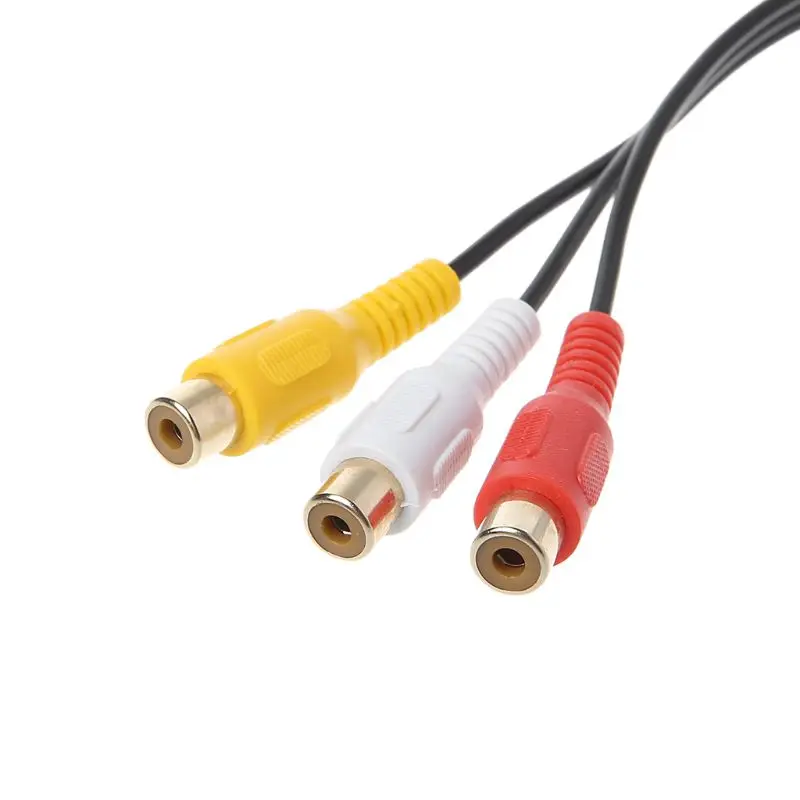 

2021 New Car 3RCA Cable Adapter for toyota DVD Navigation Headunit 6Pin Blue AV Port 3040