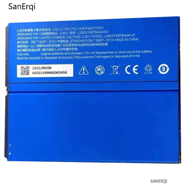 

LI3824T43P3HA04147 батарея для ZTE лезвие HN V993W V5 V5S N918ST U9180 V9180 N9180 2400 мАч мобильный телефон замена