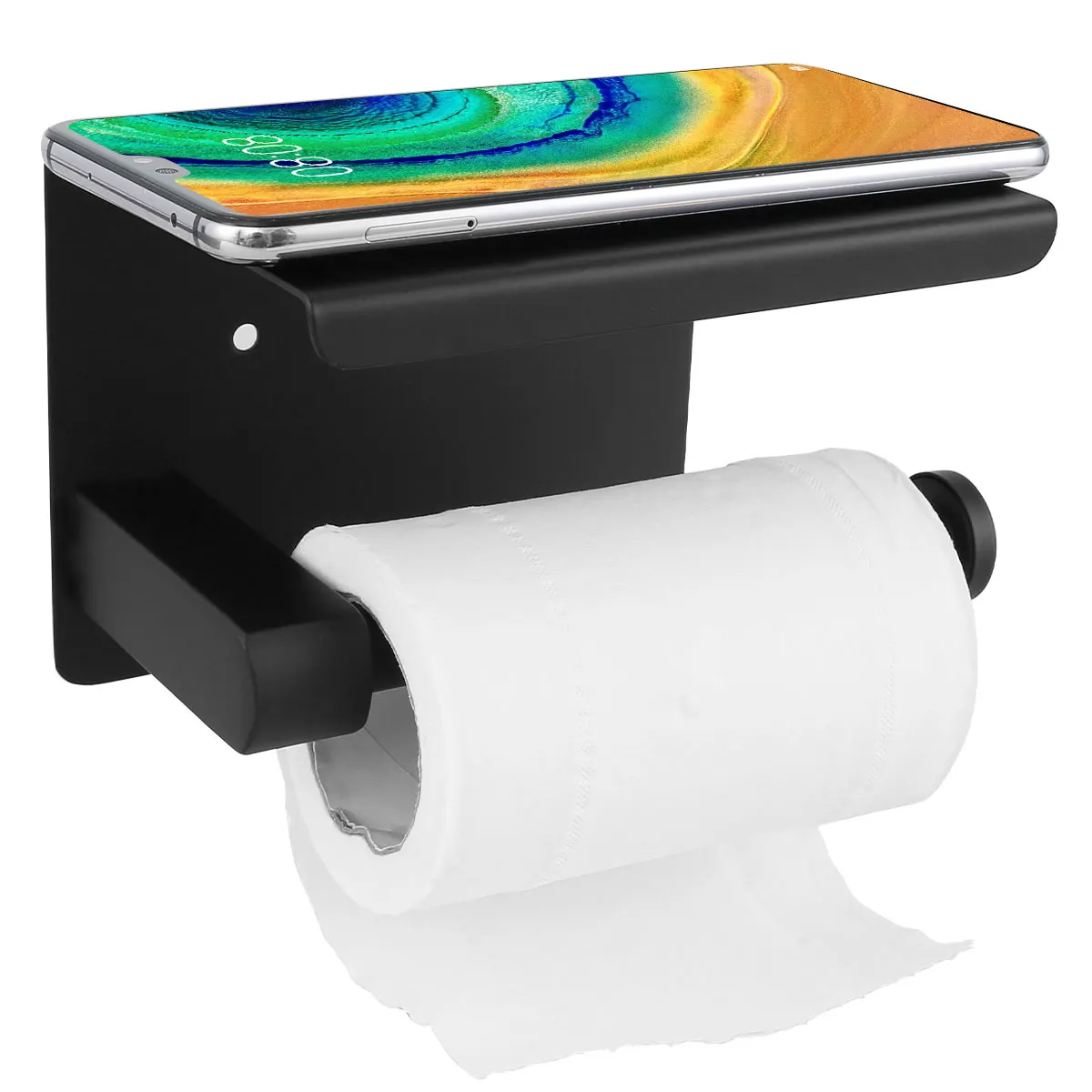

Toilet Paper Holder Stainless Steel Bathroom shelf Wall Mount WC Paper Phone Holder Shelf Towel Roll shelf bathroom Accessories