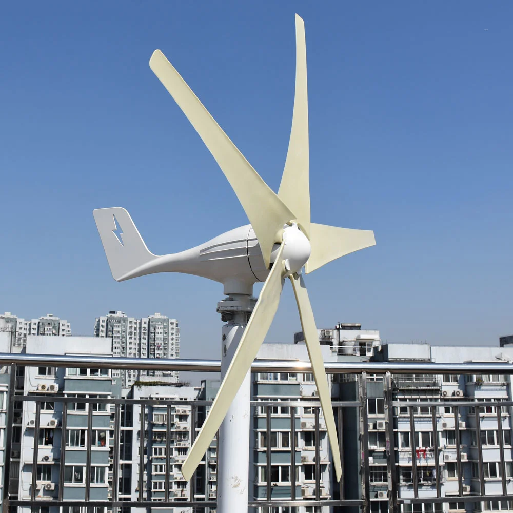 

China Factory 400w 500w 600w Low Noise Wind Power Generator Three Phase AC Wind Turbine Easy Installation Homeuse