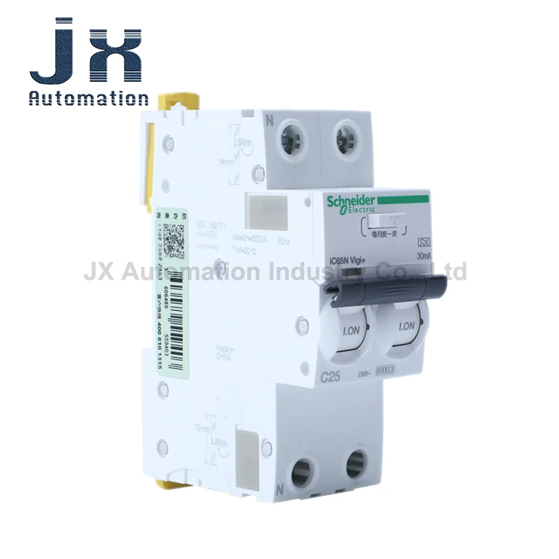 Фото iC65N Vigi+ A9D65263 16 20 25 32 40A 30mA 2p Интегрированный автоматический выключатель остаточного тока №3