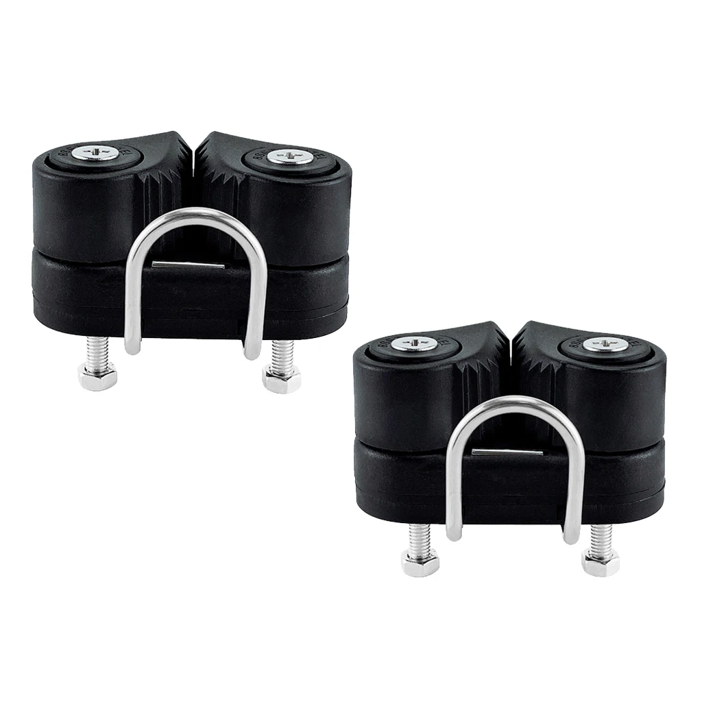 

2 шт. черная алюминиевая камера для парусника Cleat быстрая запись Cam Cleat для 3-12 мм веревки