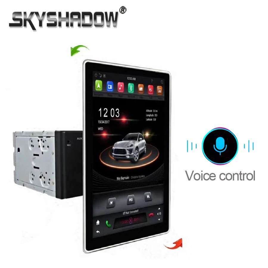 Голосовое управление Tesla стиль PX6 ips 1920*1080 Автомобильный dvd-плеер Android 8,1 4G+ 32G gps РАДИО Wifi Bluetooth 5,0 для универсального 2 Din