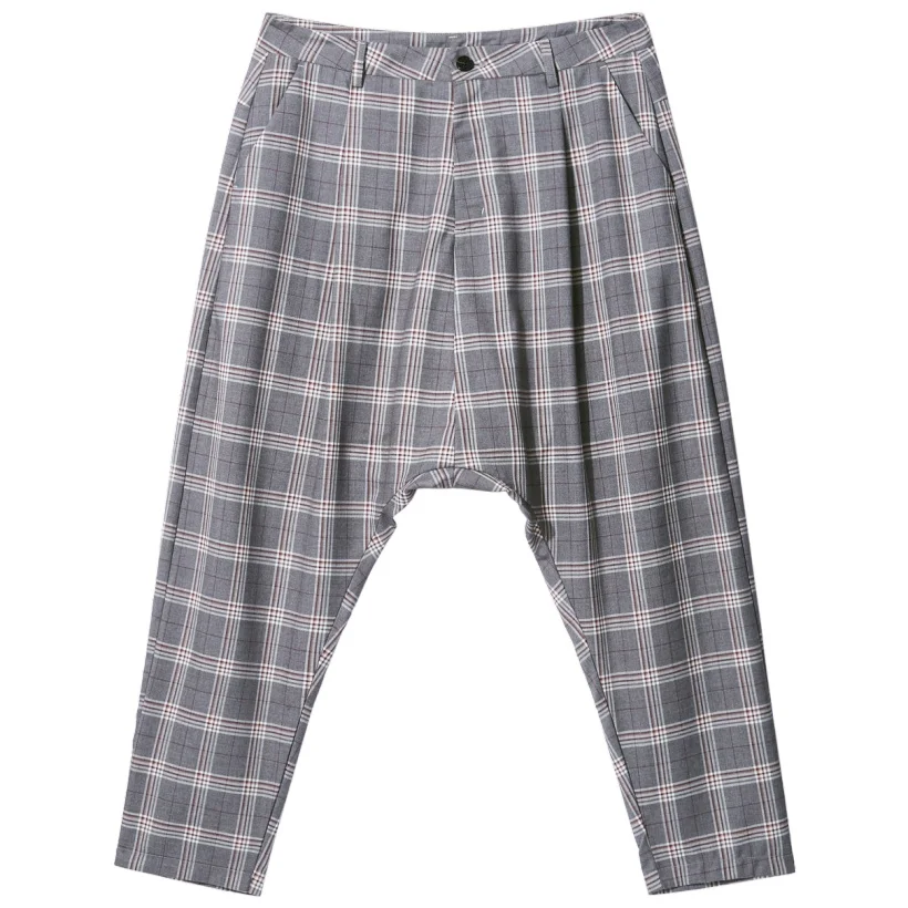 Pinli 2020 Spring New Slim English lattice Pencil pants Men's Business Casual Harem Ankle-length Pant B201317094 | Мужская одежда
