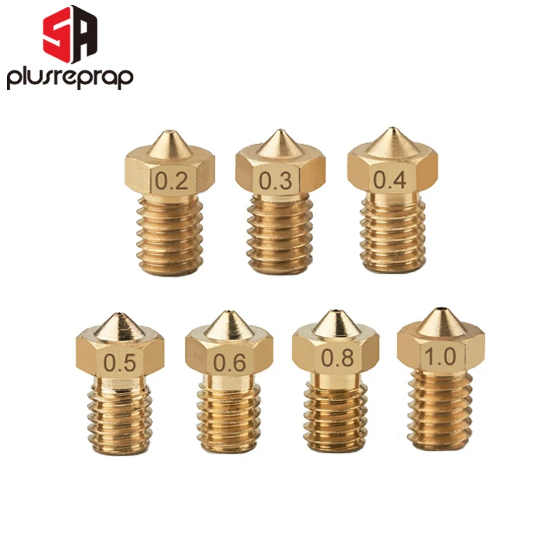 Латунная насадка для принтера 22 шт./лот V6 экструдер 1 75 мм E 3D HotEnd аксессуары