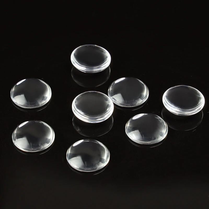 1pack Transparent Clear Crystal Cabochon Cameo Round Flat Back Glass 6-30mm DIY Jewelry Making Accessories | Украшения и