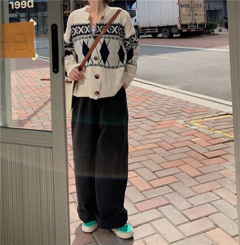 Ретро легкие подходящие ко всему Папины штаны Свободные для похудения | Женская