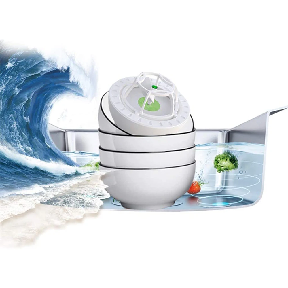 

Portable Mini Installation Free Dishwasher Household USB Rechargeable Vibration Dish Washing Device for Fruit Vegetables