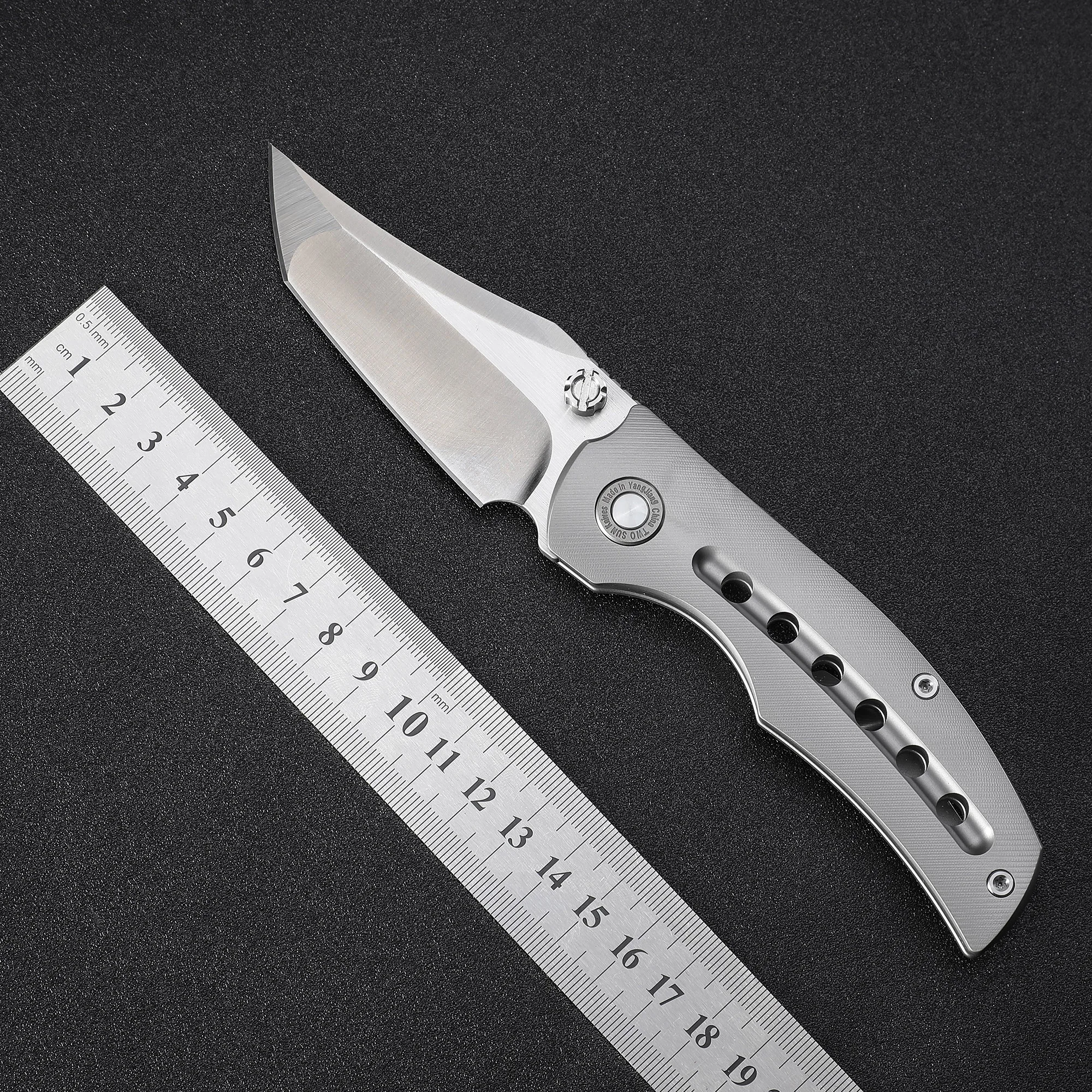 

TWOSUN TS313 folding knife titanium handle M390 steel hunting knife outdoor camping survival fishing EDC tool Pocket knives