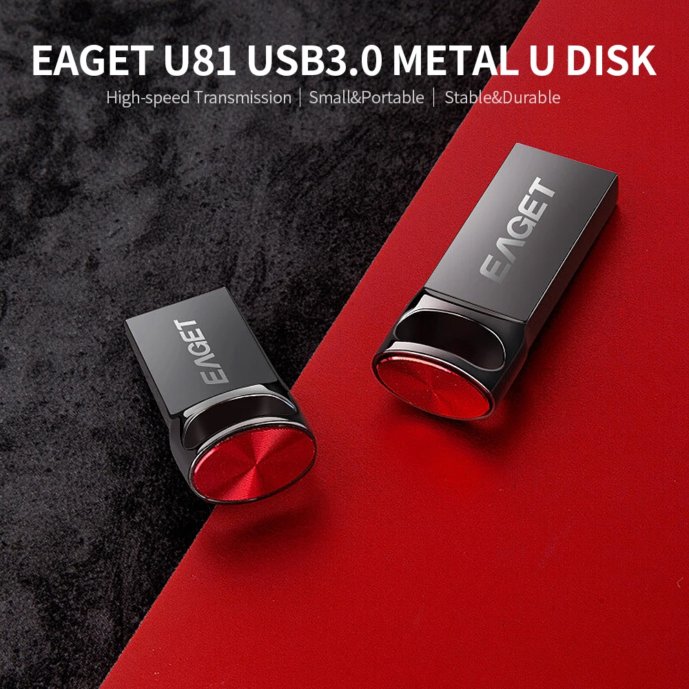 USB 3.0 EAGET U81 флеш накопитель металлический U диск Портативный высокоскоростной
