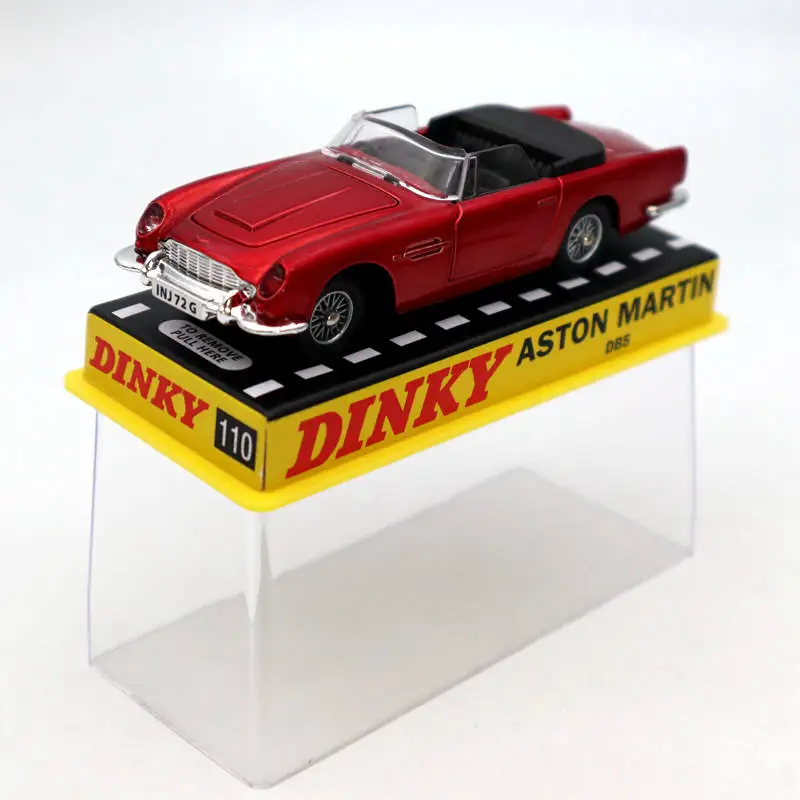 Атлас 1:43 Dinky toys 110 Aston Martin Red Diecast коллекция моделей автомобилей|Наземный транспорт|