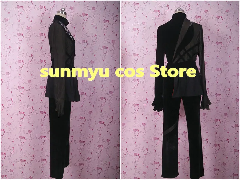 YURI!!! on ICE Katsuki Yuri black figure skating clothes Cosplay Costume Custom Size HalloweenWholesale |