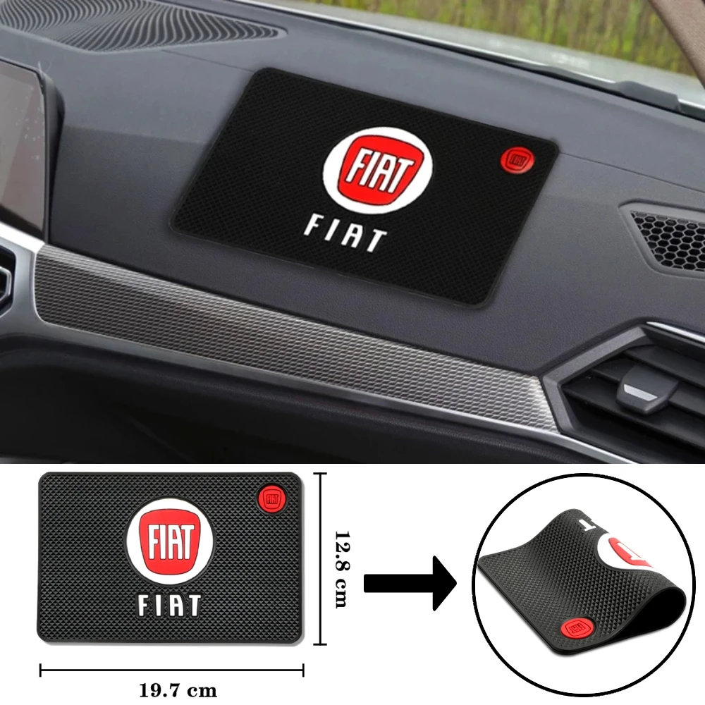 

Silicone Anti-Slip Dashboard Mat Car Interior Phone Non-Slip Pad For Fiat Tipo Doblo Punto Abarth 500 500L 500X Panda Linea