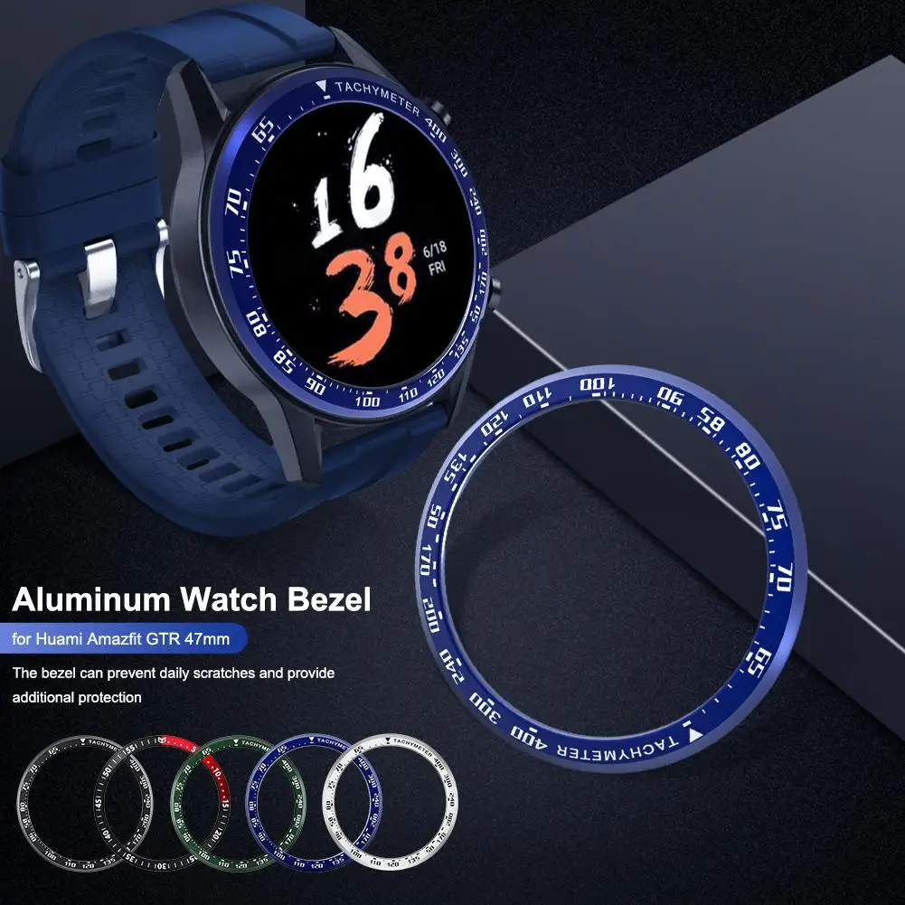 Ободок для часов Huami Amazfit GTR 47 мм Классическая клейкая Крышка стильный съемный