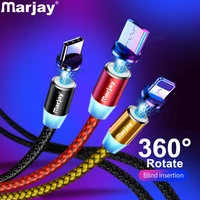 Marjay Magnetic Micro USB Cable For iPhone Samsung Android Fast Charging Magnet Charger USB Type Cable Mobile Phone Cord Wire
