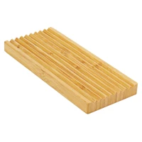 natural bamboo soap dishes tray holder storage soap rack plate box container portable bathroom soap dish storage box