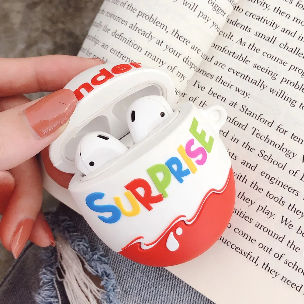 Мягкий силиконовый чехол для наушников с 3d изображением шоколадного сюрприза