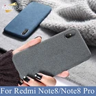 KISSCASE роскошный тканевый чехол для телефона Xiaomi Redmi Note 8 ультратонкий легкий Чехол для Redmi Note 8 Pro задняя крышка Fudna Capa