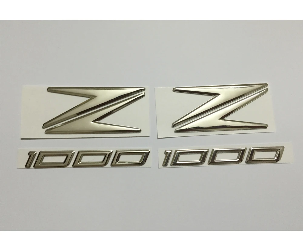

2PCS chrome motorcycle stickers FOR KAWASAKI Z1000 2003-2015 Free Shipping