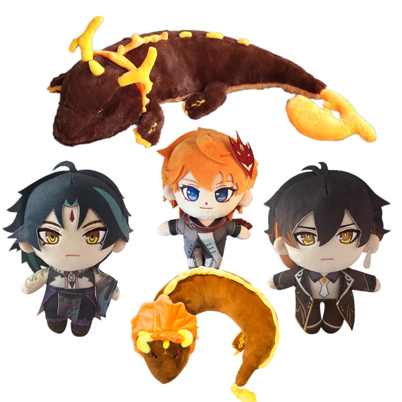 

Game Genshin Impact Plush Zhong Li Cosplay Doll Anime Morax Dragon Stuffed Toy Christmas