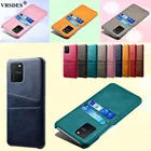 Для кредитных карт чехол-кошелек из искусственной кожи для Samsung Galaxy A91 A81 A71 A51 A41 A31 A21 A11 A01 A70S A50S A30S A20S A10S A8S A6S Funda