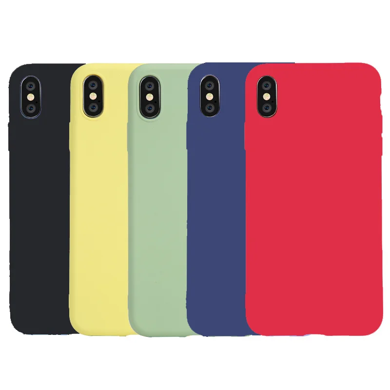 

Тонкий мягкий чехол для iPhone 6, 6s, 7, 8 Plus, матовый Силиконовый чехол карамельного цвета из ТПУ, чехол для apple iPhone 13, 12, 11 Pro, XS, Max, X, XR