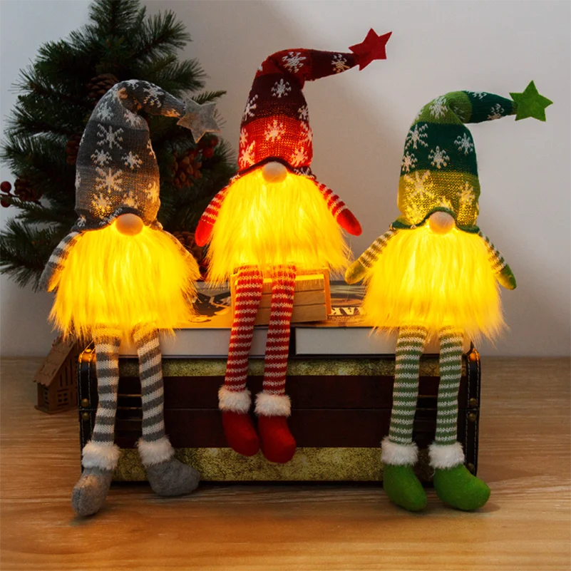 

Длинные ножки Rudolph, Рождественское украшение, светодиодная кукла, милая вечерние НКА, украшение для торгового центра, комнаты, подарок, быто...