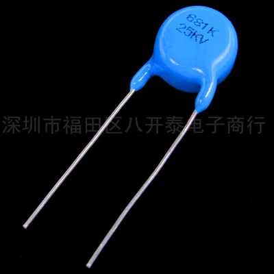 1 шт./лот Керамический чип конденсатор высокого напряжения 25 кв 681 к 680 ПФ 25000 в
