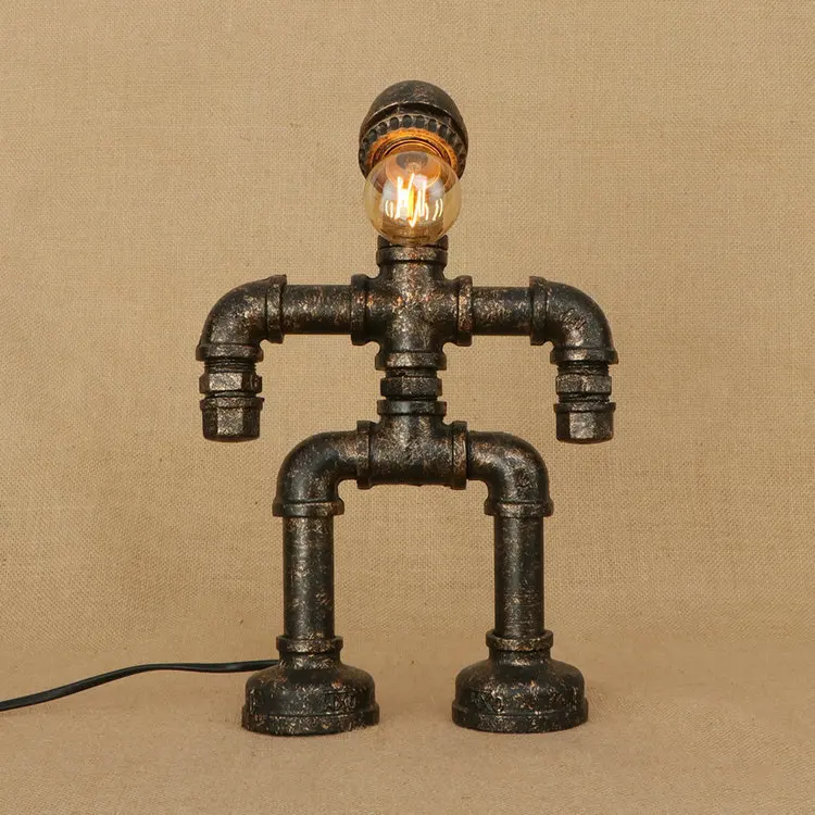 Американский ретро бар RH кованая железная кровать декоративная лампа для