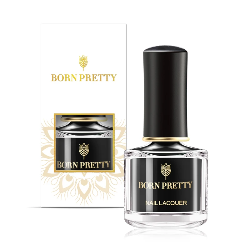 BORN PRETTY 6 пилка для ногтей черный белый красный золотой серебряный обычный лак для ногтей Украшение Советы Дизайн ногтей для DIY маникюра