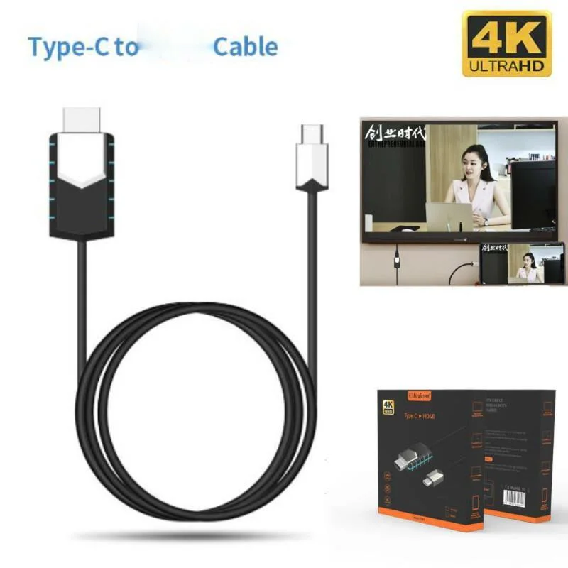 Новый кабель Mirscreen TC03 с Type C на 4K HDMI совместимый 1080P Full HD мгновенная проекция для