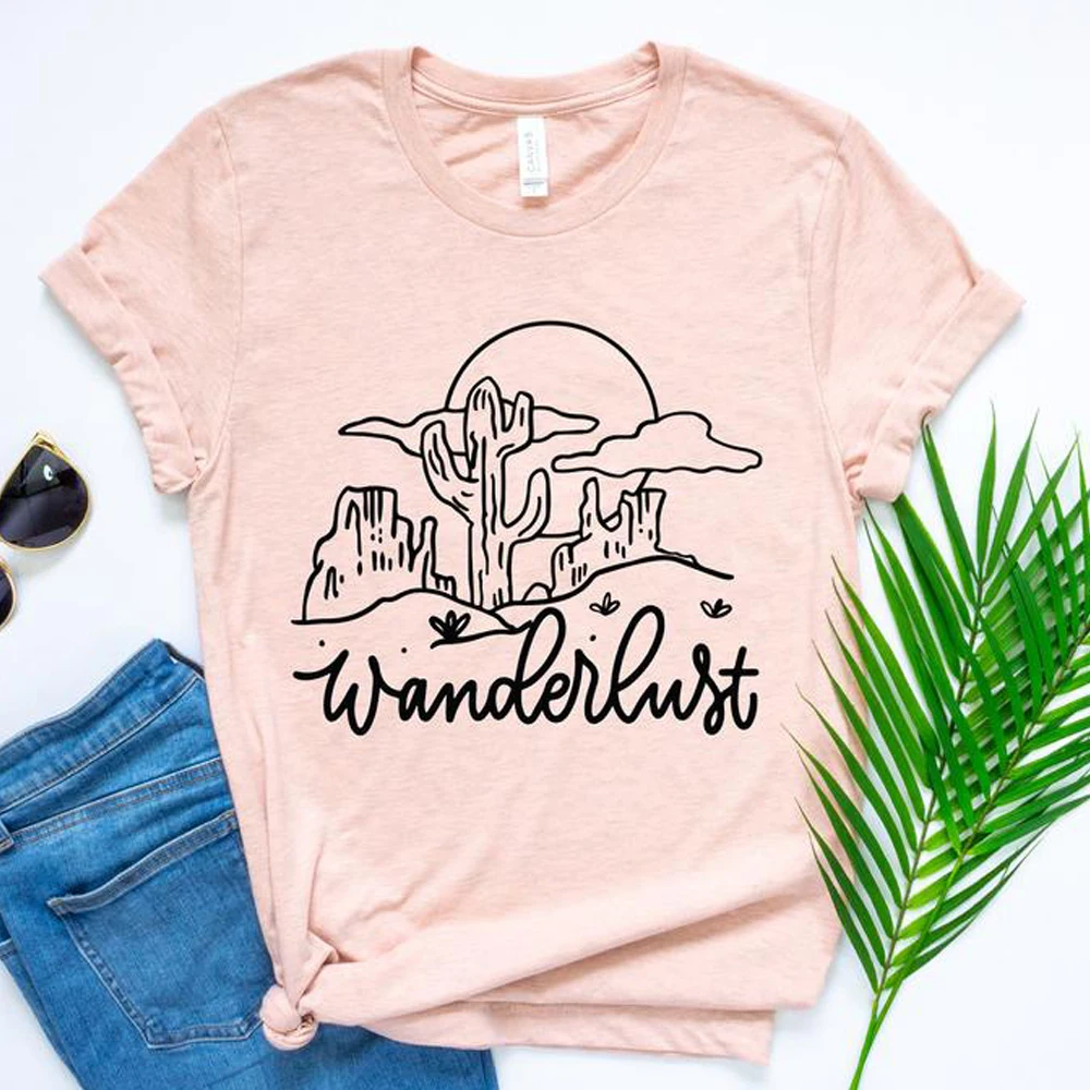 Wanderlust кактус пустынный Футболка модная женская сумка рюкзак для путешествий