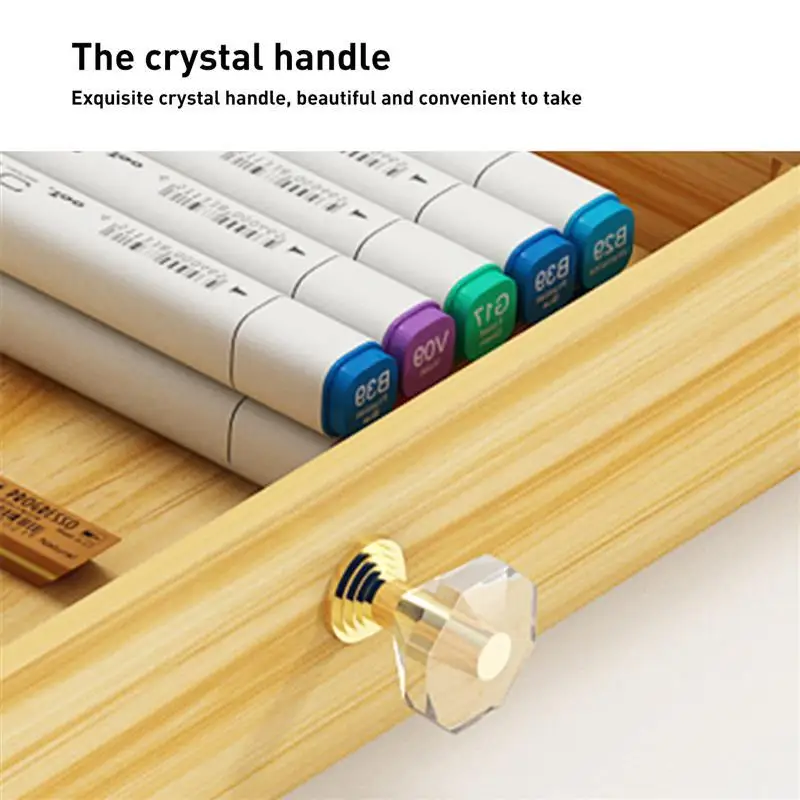

Multi-function Wooden Desktop Pen Holder Office School Stationery Storage Stand Case Portable Desk Pen Pencil Organizer