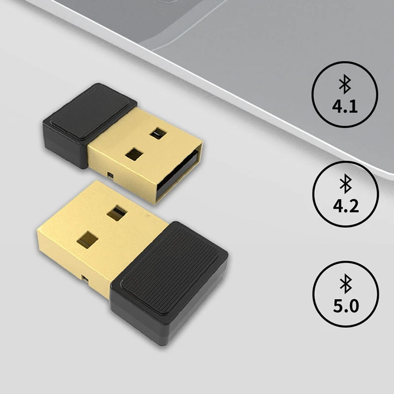 

Bluetooth 5.1 Adapter Driver-Free Plug and Play Receiver Transmitter Suitable for PC/Laptop/Computer