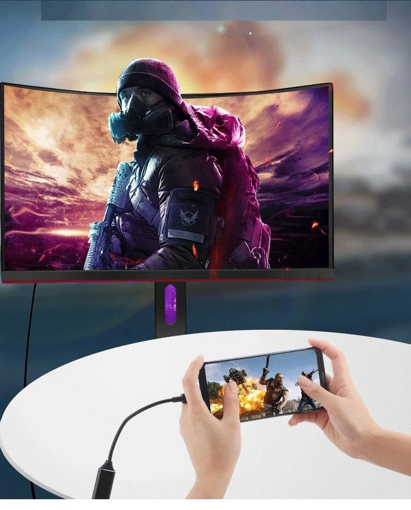 USB-C zu HDMI адаптер 4K UDH Тип C на Samsung Galaxy MacBook Huawei Dell |